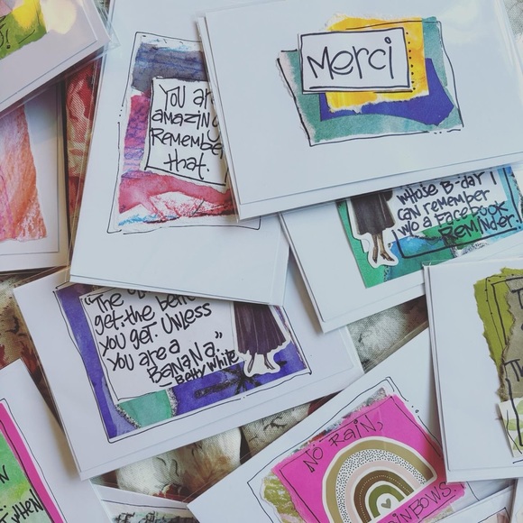 Handmade blank inside greeting cards with a sassy flair (10 pack) - Picture 4 of 5